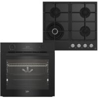 Zestaw AGD do zabudowy Beko Piekarnik BEYOND BBIM 17300BPS + Płyta gazowa HILW 64325SB Czarny