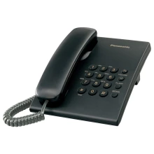 Telefon stacjonarny Panasonic KX-TS500PDB Czarny