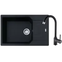 Zestaw granitowy Franke Zlewozmywak Urban UBG 611-78 XL + Bateria Pola Onyx