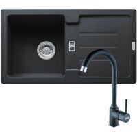 Zestaw granitowy Franke Zlewozmywak Strada SAG 614-78 + Bateria Pola Onyx 114.0697.682