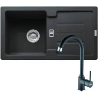 Zestaw granitowy Franke Zlewozmywak Strada SAG 614-78 + Bateria Pola Onyx 114.0697.682