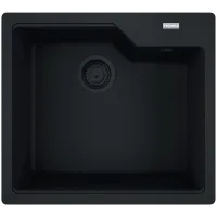 Zlewozmywak granitowy Franke Urban UBG 610-50 GSC Czarny mat/czarny odpływ