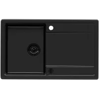 Zlewozmywak granitowy Kernau KGS Z 4575 1B1D Deep Black