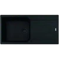 Zlewozmywak granitowy Franke Urban UBG 611-100 XL GSC Czarny mat/Czarny odpływ