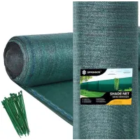 Siatka cieniująca Springos 140GSM 1x50m SN0046 Zielona