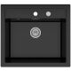 Zlewozmywak granitowy Kernau KGS I 60 1B Retro Deep Black