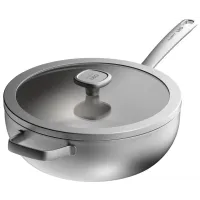Patelnia wok z pokrywą Berghoff Graphite Leo 28 cm Stalowa