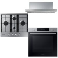 Zestaw AGD do zabudowy Samsung Piekarnik NV 7B41207AS + Płyta gazowa NA 64H3010BS/O1  + Okap NK 24M1030IS 60 cm