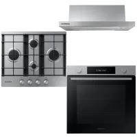 Zestaw AGD do zabudowy Samsung Piekarnik NV 7B41207AS + Płyta gazowa NA 64H3010BS/O1  + Okap NK 24M1030IS 60 cm