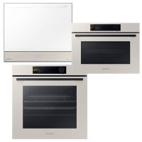 Zestaw AGD do zabudowy Samsung Bespoke Płyta NZ 64B5067YY+ Piekarnik kompaktowy NQ 5B6753CAA+Piekarnik NV 7B6665IAA Kremowy