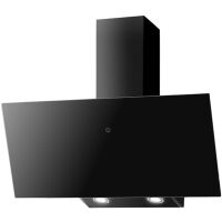 Okap kominowy Faber VRT BK 90 2LS 330.0567.492 Czarne szkło