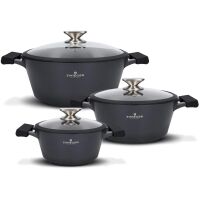Zestaw garnków Zwieger Black Stone 6 el.