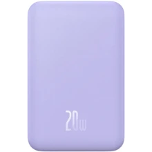 Powerbank magnetyczny mini Baseus 5000mAh 20W Fioletowy