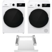 Zestaw AGD Gorenje Pralka WNHAI94APS/PL + Suszarka DHNA93/PL + Łącznik SKHNA90W/PL