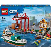 Klocki LEGO City Nadmorski port ze statkiem towarowym 60422