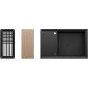 Zlewozmywak granitowy Kernau KGS Y 6078 1B1D Black Metallic