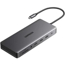 Adapter Hub Ugreen CM681 USB-C Szary
