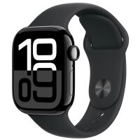 Apple Watch 10 GPS 46 mm koperta z aluminium onyks + pasek sportowy czarny M/L