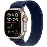 Apple Watch Ultra 2 GPS + Cellular 49 mm koperta tytanowa naturalny + opaska niebieska Trail M/L