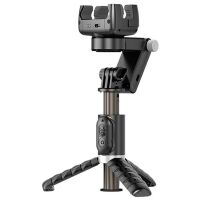 Gimbal / statyw z lampą Apexel Q18 Czarny