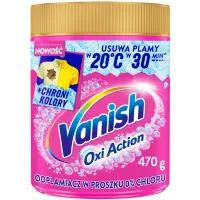 Odplamiacz w proszku Vanish Oxi Action Pink 470g