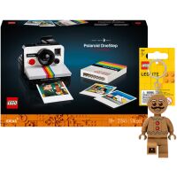 Zestaw LEGO Klocki Ideas Aparat Polaroid OneStep SX-70 21345 + Brelok Piernikowy ludek LGL-KE182