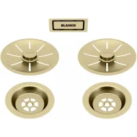 Zestaw do armatury przelewowo-odpływowej Blanco Satin Gold 203477