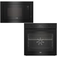 Zestaw AGD do zabudowy Beko Piekarnik BBIE17300B + Kuchenka mikrofalowa BMGB25333BG