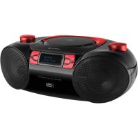 Boombox Gogen CDM 390 BTDABR Czarno-czerwony