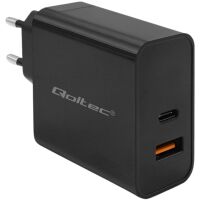 Ładowarka sieciowa Qoltec Super Quick PD 65W 5-20V USB-C USB-A