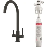 Bateria Franke Lina Clear Water Czarny mat + Filtr