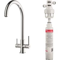 Bateria stalowa Franke Lina Clear Water Chrom + Filtr