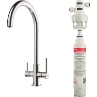 Bateria stalowa Franke Lina Clear Water Chrom + Filtr