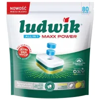 Tabletki do zmywarki Ludwik All in 1 Maxx Power Lemon 80 szt.
