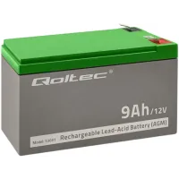 Akumulator AGM Qoltec 12V 9Ah
