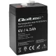 Akumulator AGM Qoltec 6V 4,5Ah