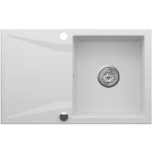 Zlewozmywak granitowy Kernau KGS J 5079 1B1D Pure White