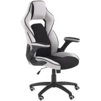 Fotel biurowy Halmar Sonic Czarny/Jasny popiel