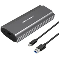 Obudowa, kieszeń na dysk Qoltec NV2271 M.2 SSD SATA NVMe USB-C 2TB