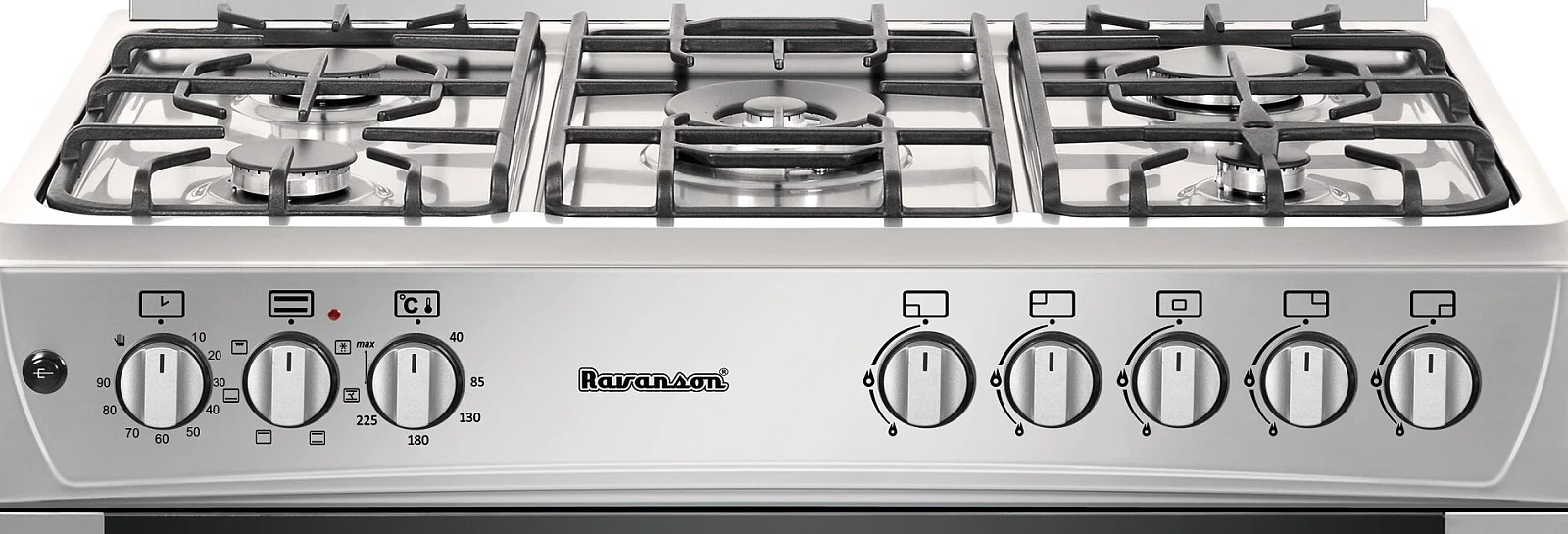 kuchnia-gazowo-elektryczna-ravanson-kwge-k90-cheff-pokretla-palniki.webp