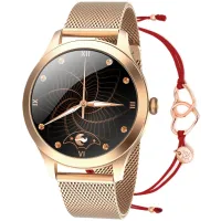 Smartwatch Maxcom FW42 Gold + Bransoletka marki Ania Kruk