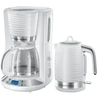Zestaw Russell Hobbs Ekspres przelewowy 24390-56 + Czajnik elektryczny Inspire 24360-70 Biały