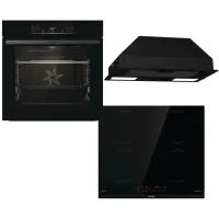Zestaw AGD do zabudowy Gorenje Piekarnik BO6735E05B + Płyta indukcyjna GI6401BCE + Okap BHI681EB