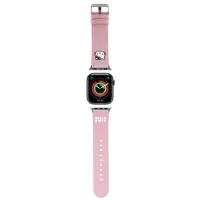 Pasek Hello Kitty HKAWMPGKHP do Apple Watch 38/40/41 mm Kitty Head Różowy