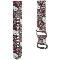 Pasek Hello Kitty HKUWLSDGPTP Uniwersalny Silicone Tags Graffiti Różowy