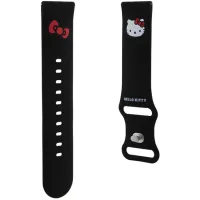 Pasek Hello Kitty HKUWLSCHBLK Uniwersalny Silicone Kitty Head Czarny