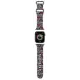 Pasek Hello Kitty HKAWMSDIEZK do Apple Watch 38/40/41 mm Silicone Bows & Stripes Czarny