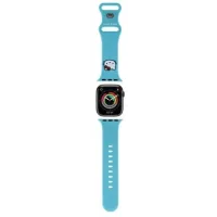 Pasek Hello Kitty HKAWMSCHBLB do Apple Watch 38/40/41 mm Silicone Kitty Head Niebieski