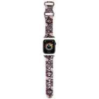 Pasek Hello Kitty HKAWMSDGPTP do Apple Watch 38/40/41 mm Silicone Tags Graffiti Różowy