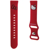 Pasek Hello Kitty HKUWMSCHBLR Uniwersalny Silicone Kitty Head Czerwony